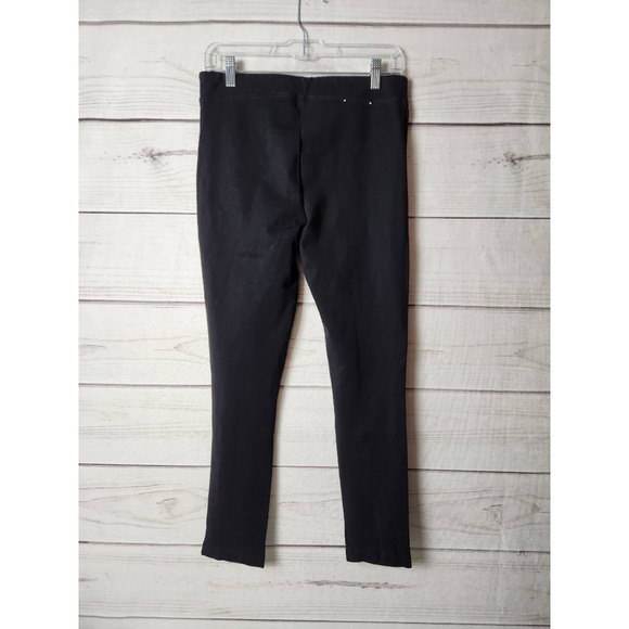 Calvin Klein Womens Leggings‎ Black Mid Rise Stretch Full Length Rayon Blend S - Picture 2 of 7